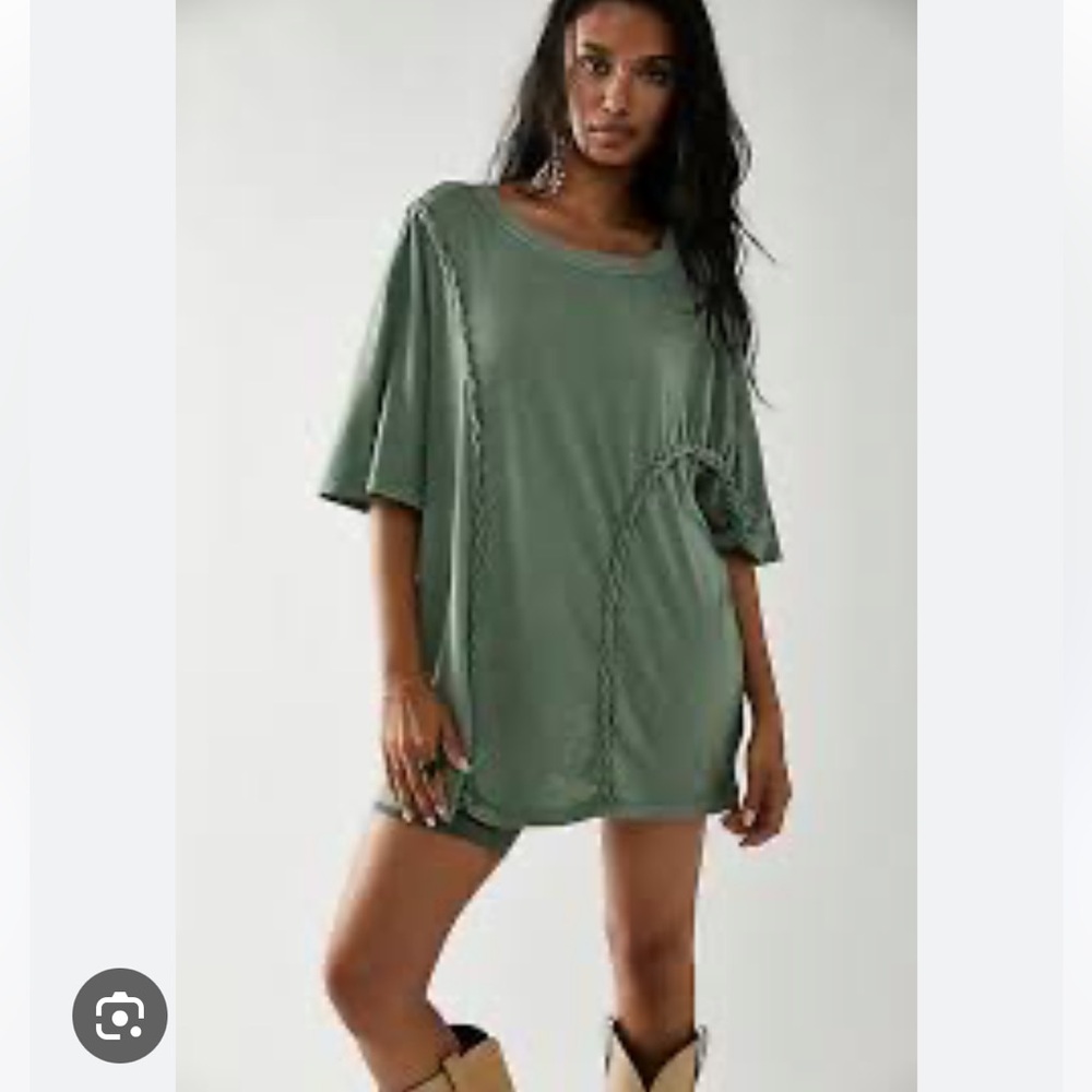 We The Free Olive Tunic Top